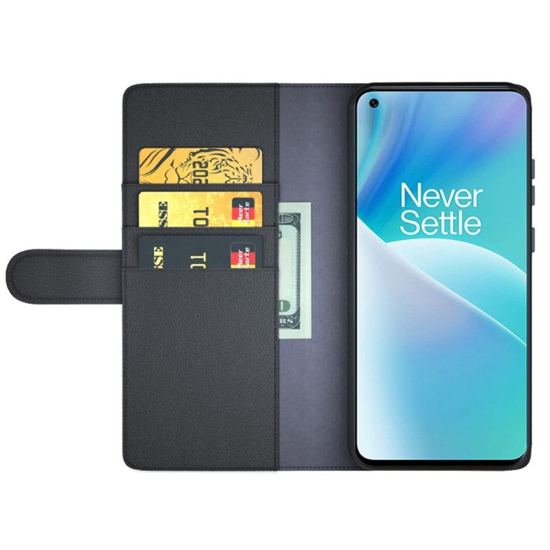 Folio-hoesje voor OnePlus Nord 2T 5G Premium Leer