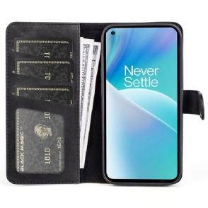 Folio-hoesje voor OnePlus Nord 2T 5G Tweekleurige Foliostandaard