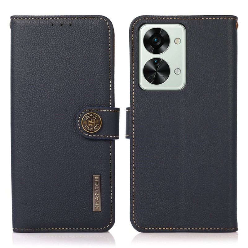 Leren Hoesje voor OnePlus Nord 2T 5G Khazneh Klassiek Leer