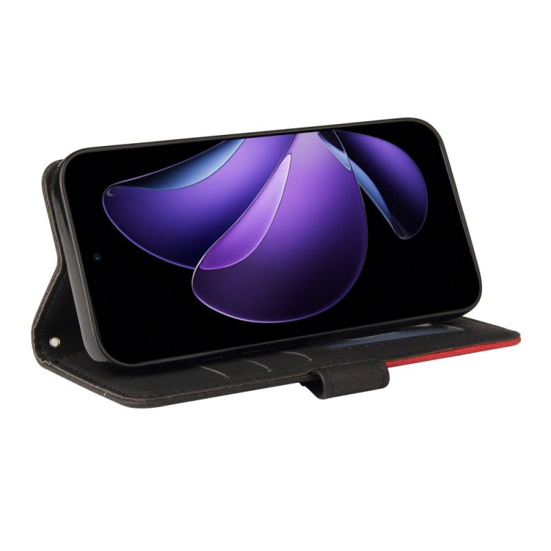 Bescherming Hoesje Oppo Reno 13f 4g / 5g / 13 Fs 5g Tweekleurige Golvende Lijnen