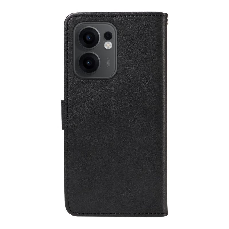 Folio-hoesje Oppo Reno 13f 4g / 5g / 13 Fs 5g Effen Kunstleer