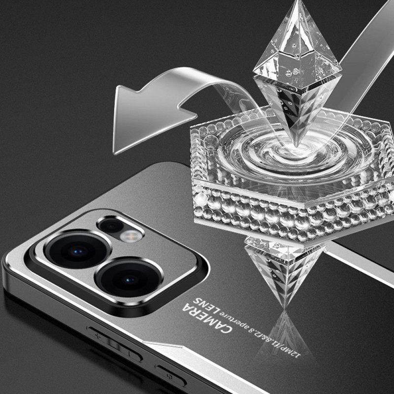 Hoesje Oppo Reno 13f 4g / 5g / 13 Fs 5g Metaaleffect Bescherming Hoesje