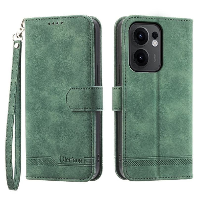 Leren Hoesje Oppo Reno 13f 4g / 5g / 13 Fs 5g Dierfeng Bescherming Hoesje