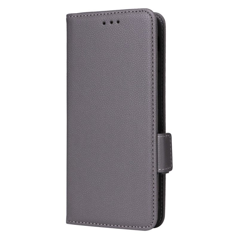 Leren Hoesje Oppo Reno 13f 4g / 5g / 13 Fs 5g Lychee Imitatieleer Koord Bescherming Hoesje