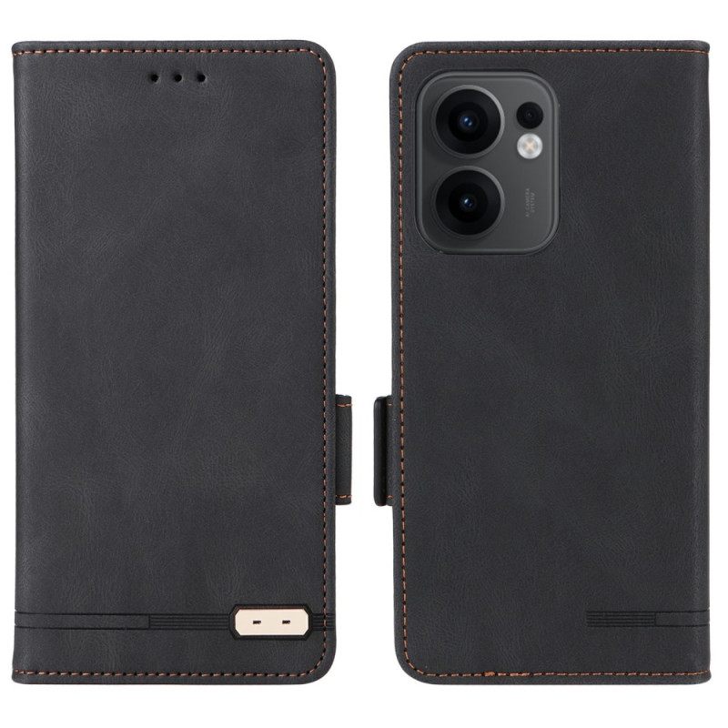 Leren Hoesje Oppo Reno 13f 4g / 5g / 13 Fs 5g Retro Design Bescherming Hoesje