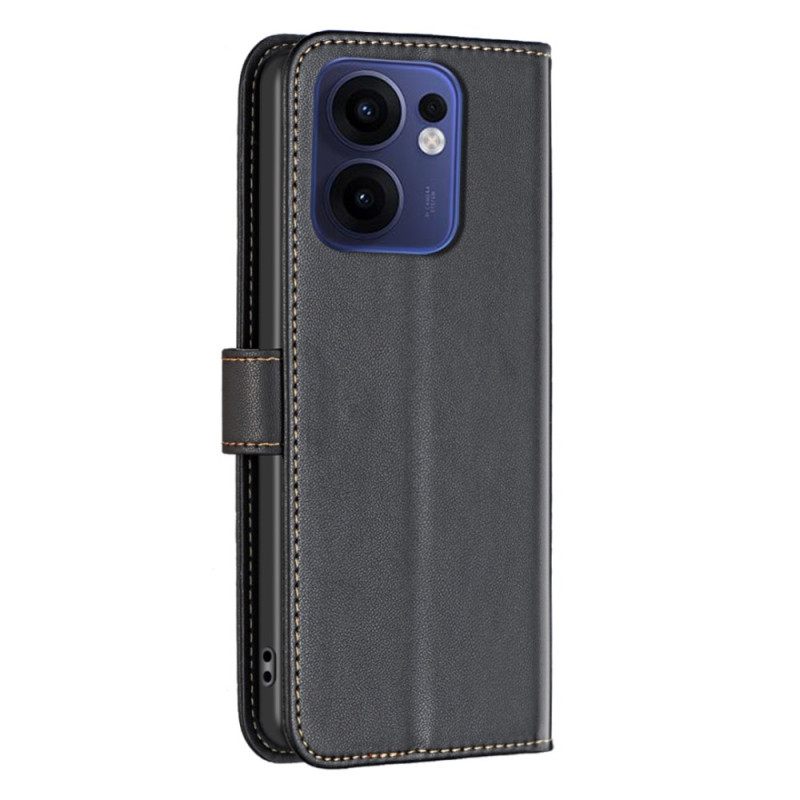 Leren Hoesje Voor Oppo Reno 13f 4g / 5g / 13 Fs 5g Kunstleer Binfen Kleur