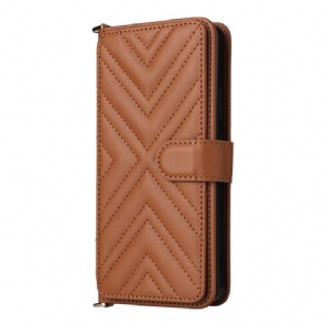 Leren Hoesje Voor Oppo Reno 13f 4g / 5g / 13 Fs 5g Premium Retro Schouderband En Koord