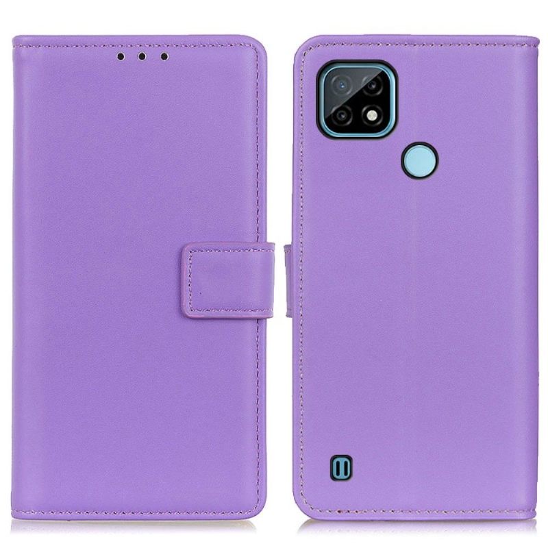 Folio-hoesje voor Realme C21 Basis Kunstleer