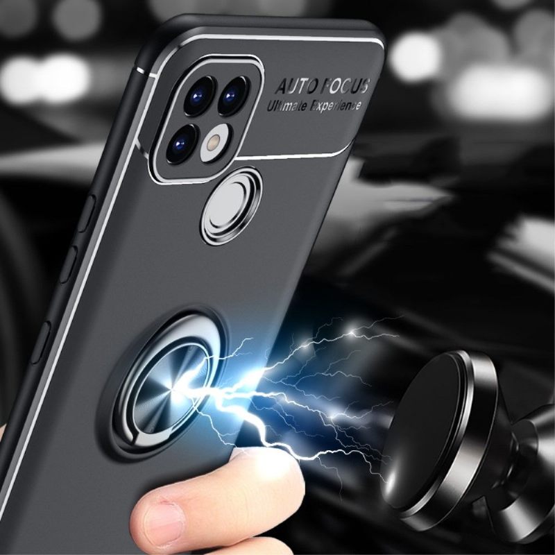 Telefoonhoesje voor Realme C21 Bescherming Siliconen Met Roterende Steun