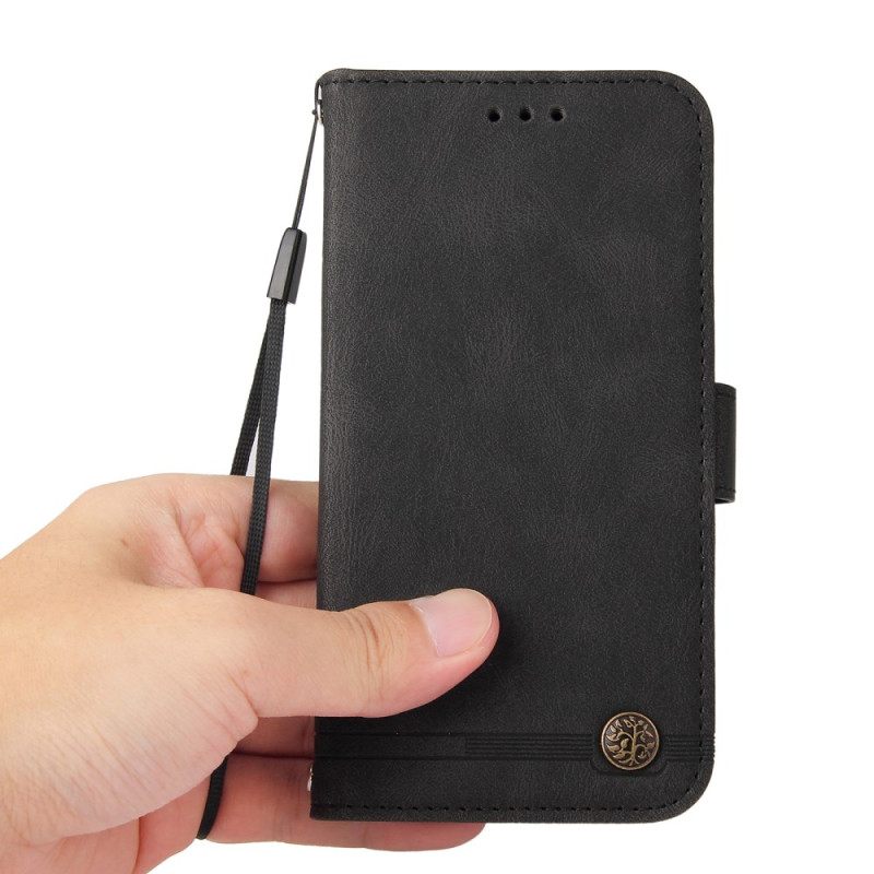 Folio-hoesje Vivo X200 Pro Telefoonhoesje Klinknagels Met Suède-effect Decoratie