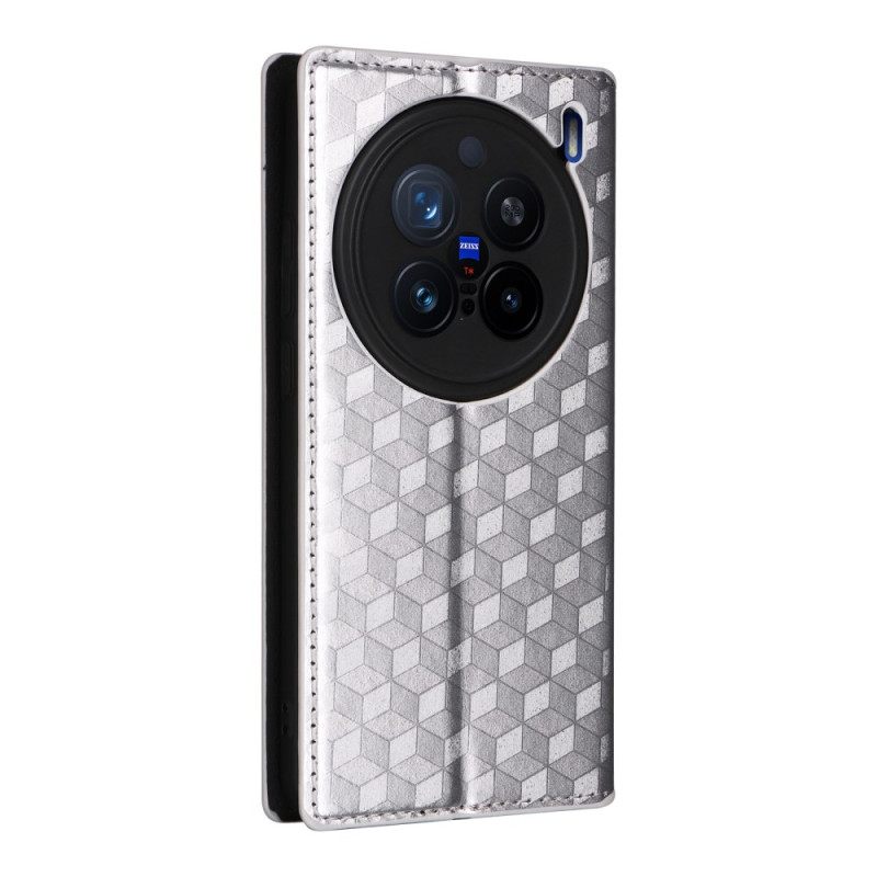 Folio-hoesje Voor Vivo X200 Pro Diamantpatroon