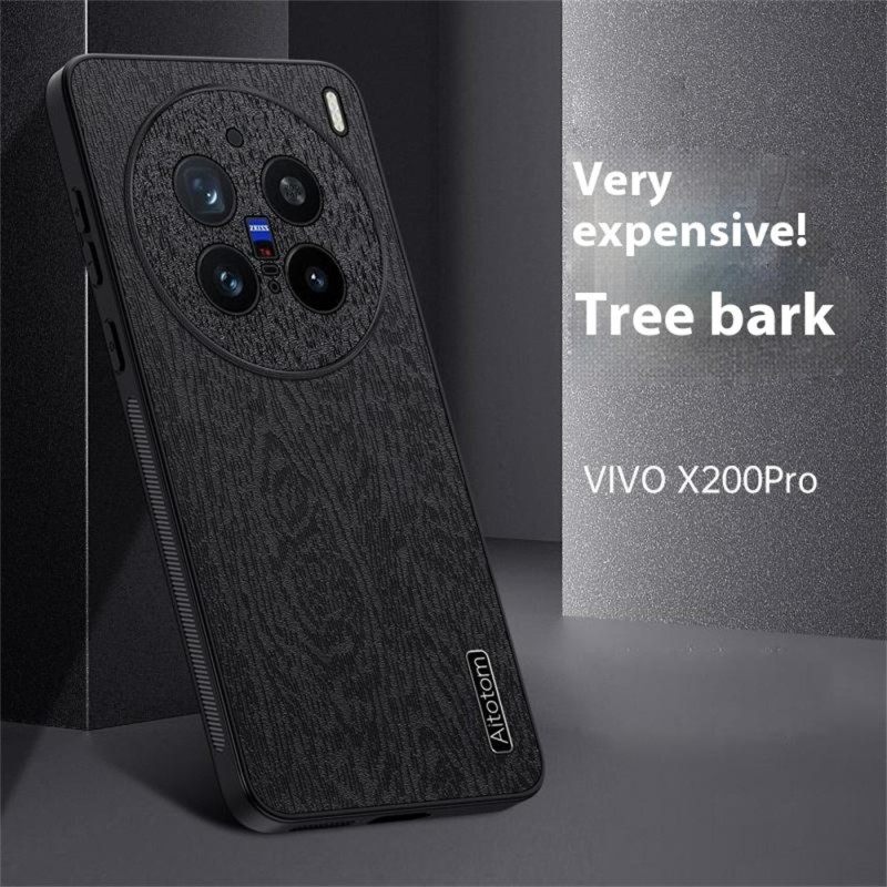 Hoesje Vivo X200 Pro Houtstructuur