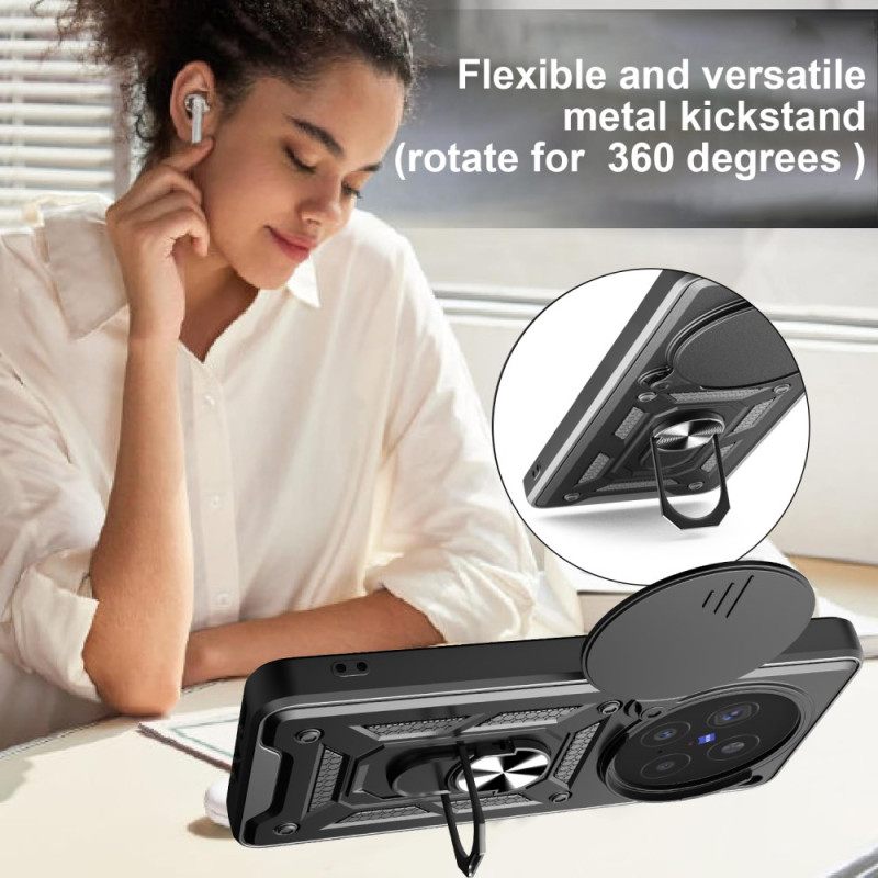 Hoesje Vivo X200 Pro Schuifbare Cameraklep En Geïntegreerde Standaard Bescherming Hoesje