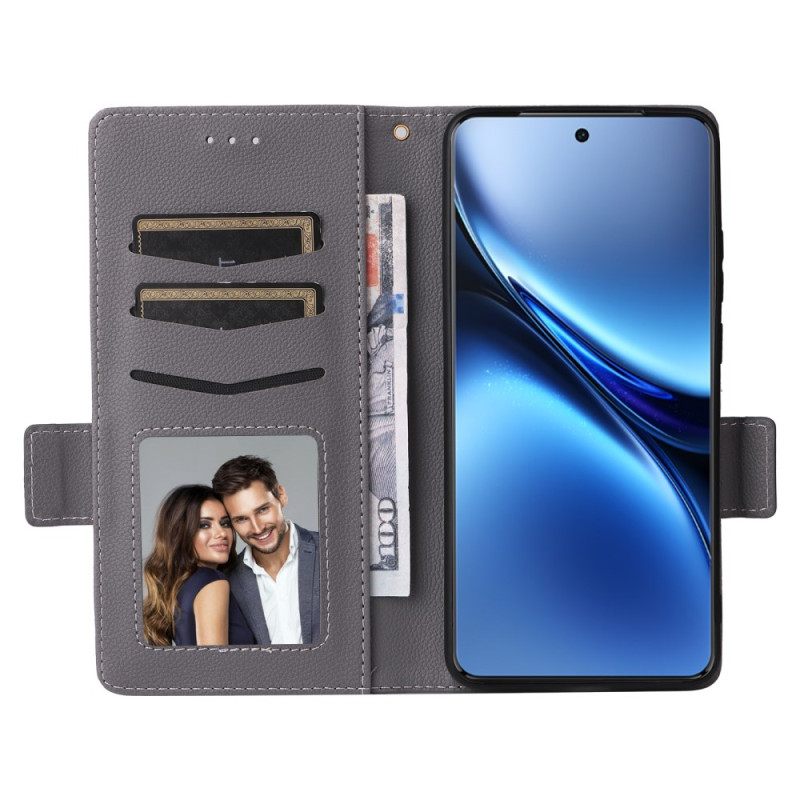 Leren Hoesje Vivo X200 Pro Kunstleren Band Bescherming Hoesje