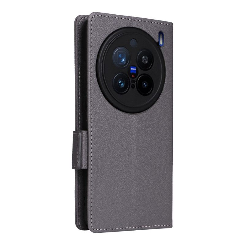 Leren Hoesje Vivo X200 Pro Kunstleren Band Bescherming Hoesje