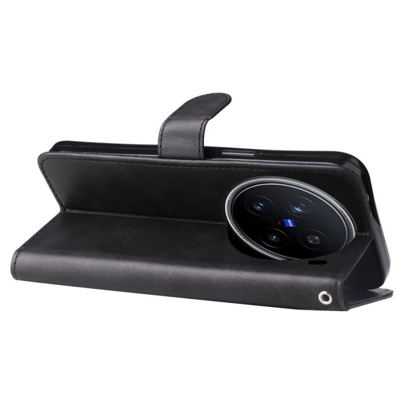 Leren Hoesje Voor Vivo X200 Pro Portemonnee Met Rits