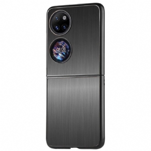 Hoesje voor Huawei P50 Pocket Geborsteld Metalen Effect