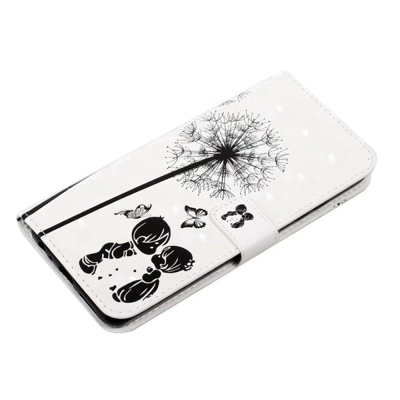 Folio-hoesje Poco C85 Telefoonhoesje Paardenbloemliefde