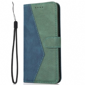 Folio-hoesje Poco C85 Telefoonhoesje Tweekleurig