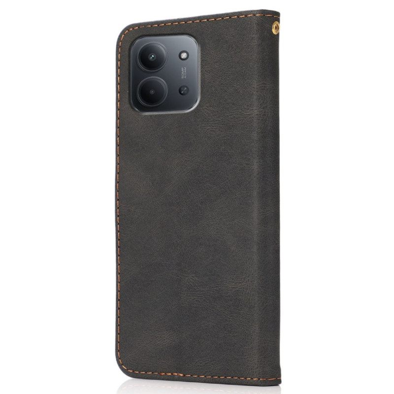 Folio-hoesje Poco C85 Telefoonhoesje Tweekleurig