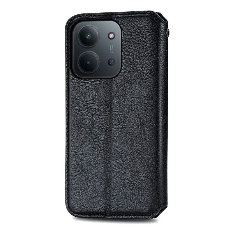 Folio-hoesje Voor Poco C85 Suède-effect