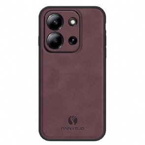 Hoesje Poco C85 Leereffect