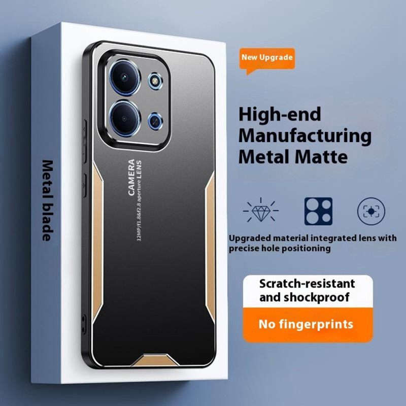 Hoesje Poco C85 Metaaleffect Bescherming Hoesje