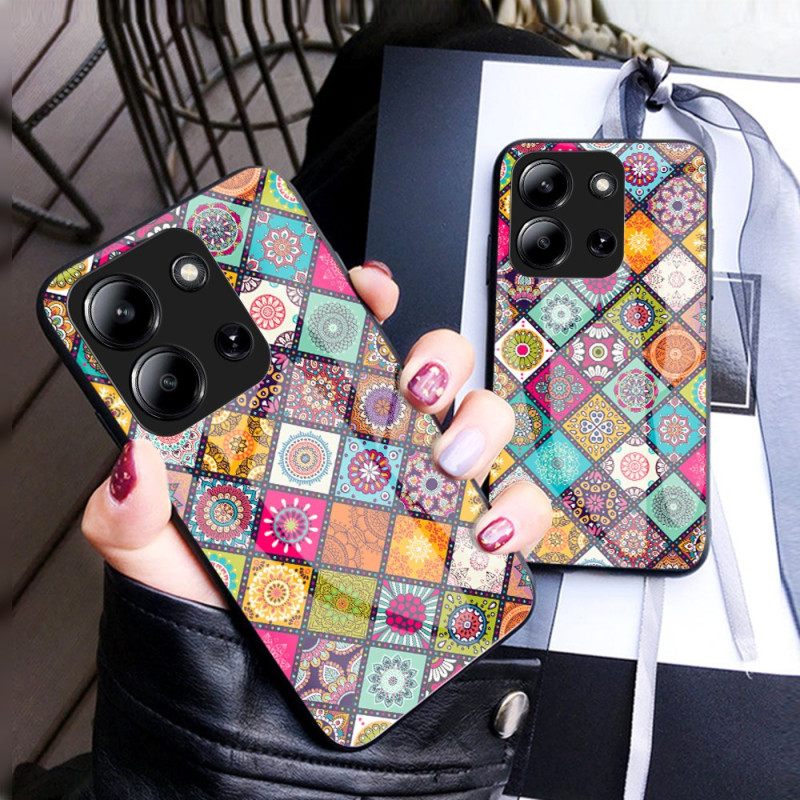 Hoesje Voor Poco C85 Patchwork Standaard Met Draagkoord
