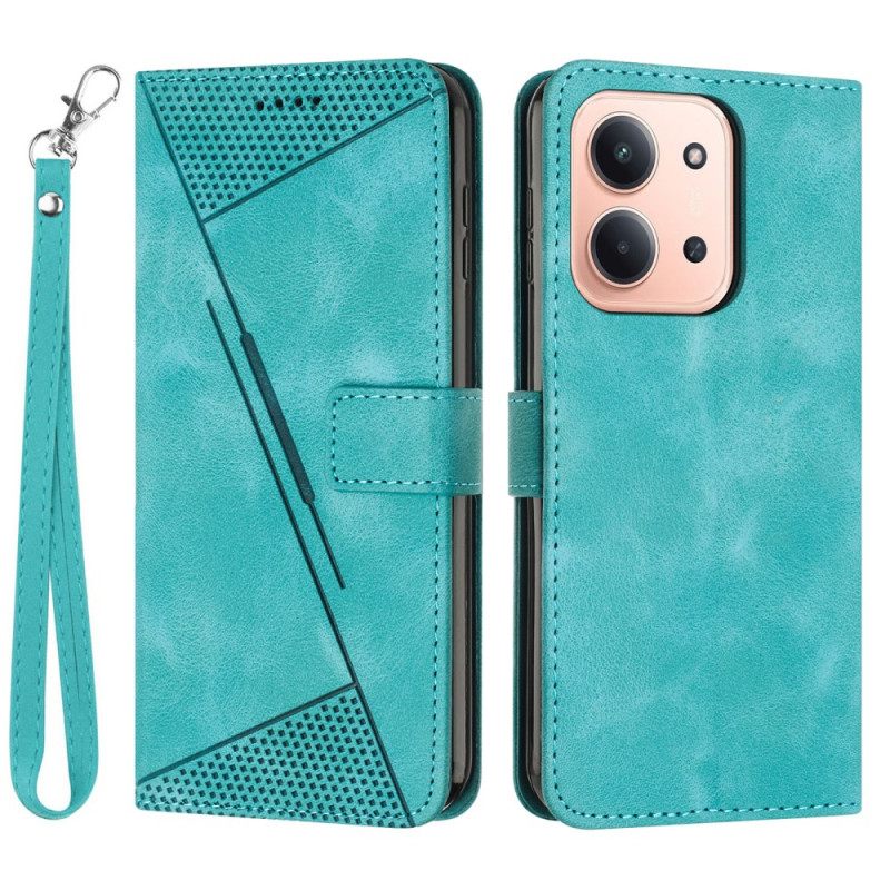 Leren Hoesje Poco C85 Retro Designlijnen Bescherming Hoesje