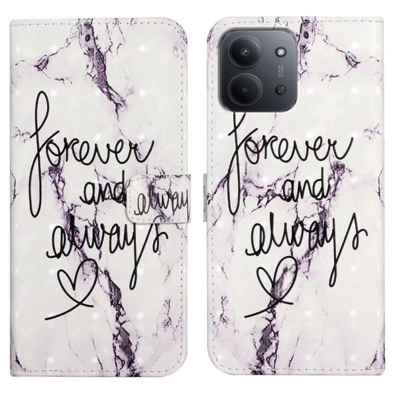 Leren Hoesje Poco C85 Voor Altijd En Eeuwig Bescherming Hoesje