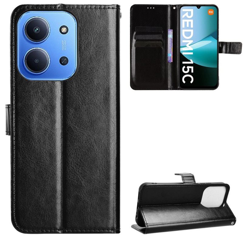 Leren Hoesje Voor Poco C85 Opvallend Imitatieleer