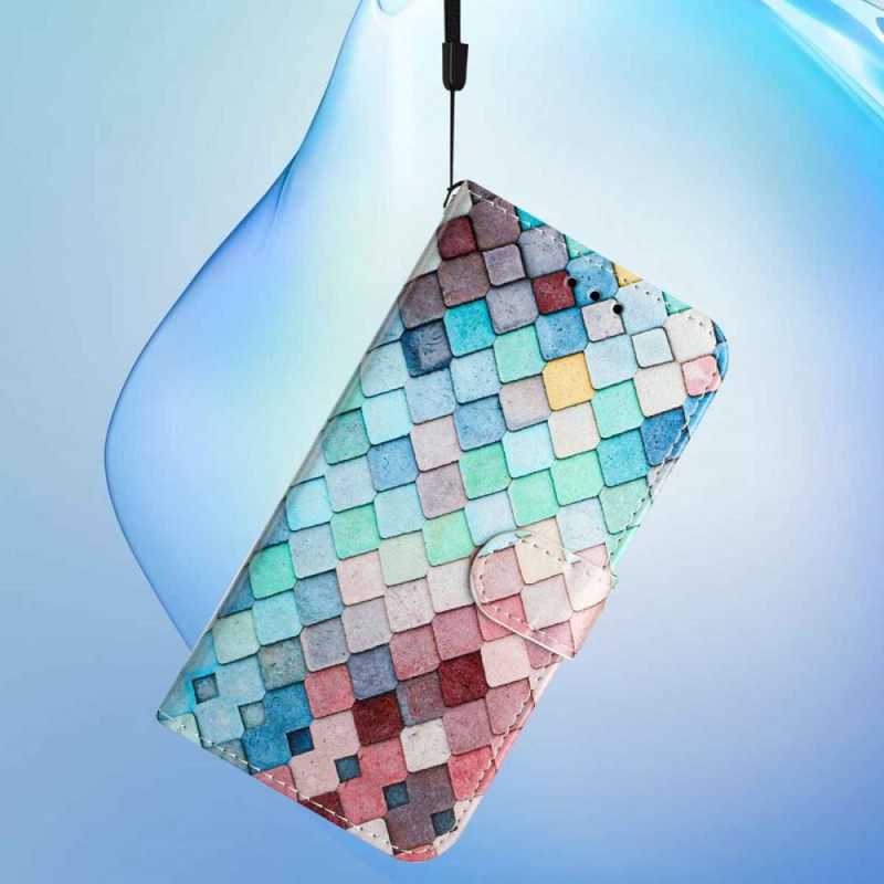 Leren Hoesje Voor Poco C85 Raster