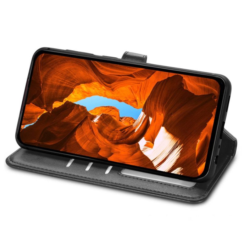 Leren Hoesje Voor Poco C85 Vintage Sluiting