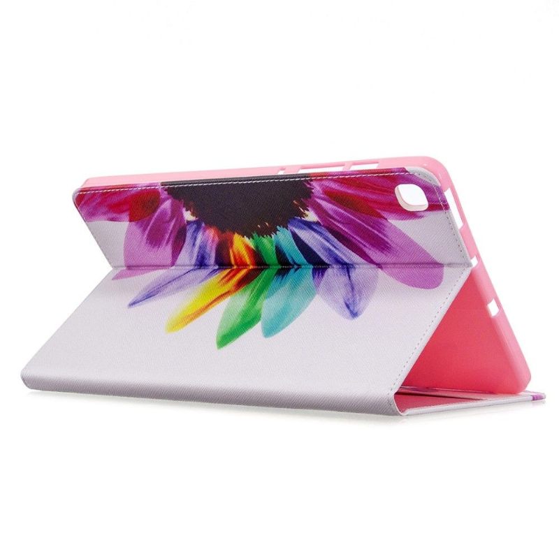 Folio-hoesje voor Samsung Galaxy Tab S6 Lite Anti-fall Gekleurde Bloemblaadjes