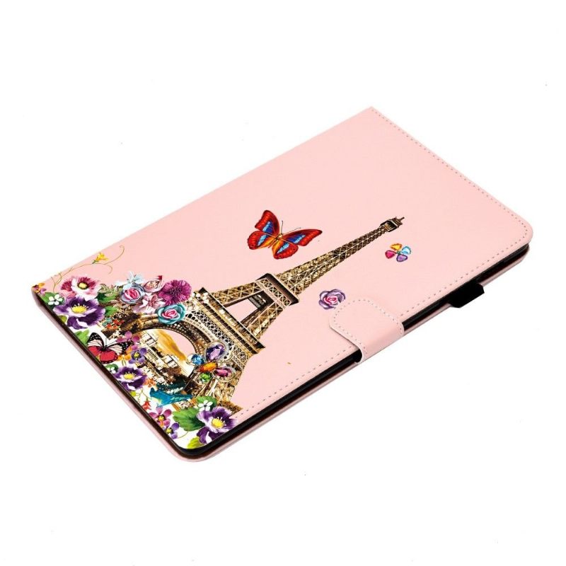 Folio-hoesje voor Samsung Galaxy Tab S6 Lite Eiffeltoren Lente