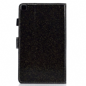 Folio-hoesje voor Samsung Galaxy Tab S6 Lite Pailletten - Zwart