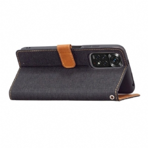 Folio-hoesje voor Xiaomi Redmi Note 11 / Note 11S Canvaseffect Oxford