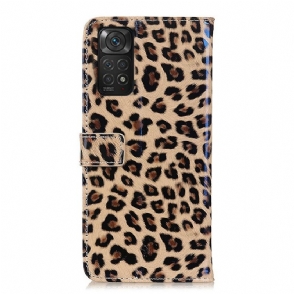 Folio-hoesje voor Xiaomi Redmi Note 11 / Note 11S Kunstleer Luipaardstijl