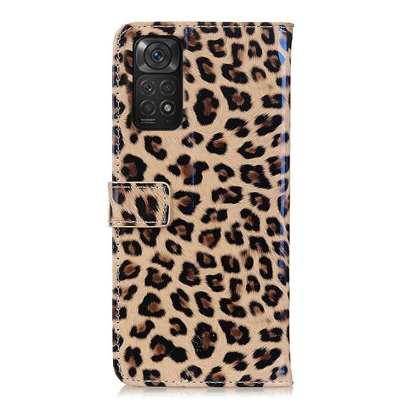Folio-hoesje voor Xiaomi Redmi Note 11 / Note 11S Kunstleer Luipaardstijl