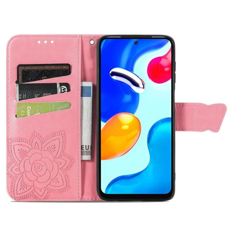 Folio-hoesje voor Xiaomi Redmi Note 11 / Note 11S Reliëfvlinder