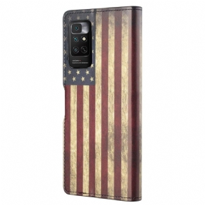 Folio-hoesje voor Xiaomi Redmi Note 11 / Note 11S Vintage Amerikaanse Vlag