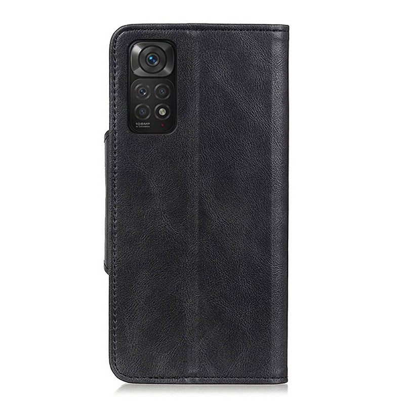 Folio-hoesje voor Xiaomi Redmi Note 11 / Note 11S Volledig Beschermend Mat Kunstleer