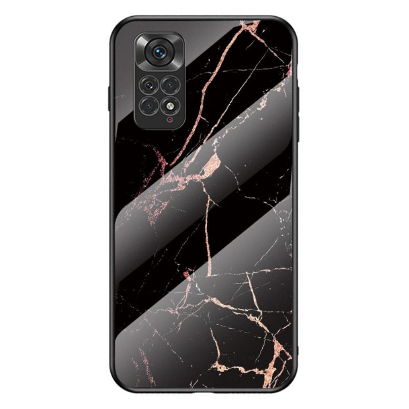Hoesje voor Xiaomi Redmi Note 11 / Note 11S Lina Marmer Gehard Glas