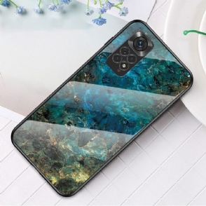 Hoesje voor Xiaomi Redmi Note 11 / Note 11S Oceaanmarmer Gehard Glas