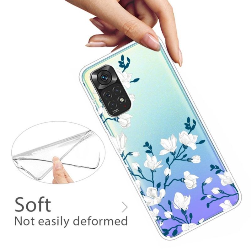 Hoesje voor Xiaomi Redmi Note 11 / Note 11S Witte Bloemen