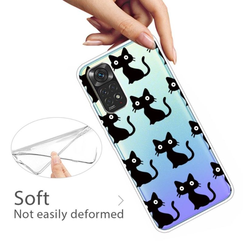 Hoesje voor Xiaomi Redmi Note 11 / Note 11S Zwarte Katten