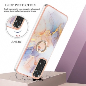 Telefoonhoesje voor Xiaomi Redmi Note 11 / Note 11S Bescherming Gekleurd Marmer Met Ring
