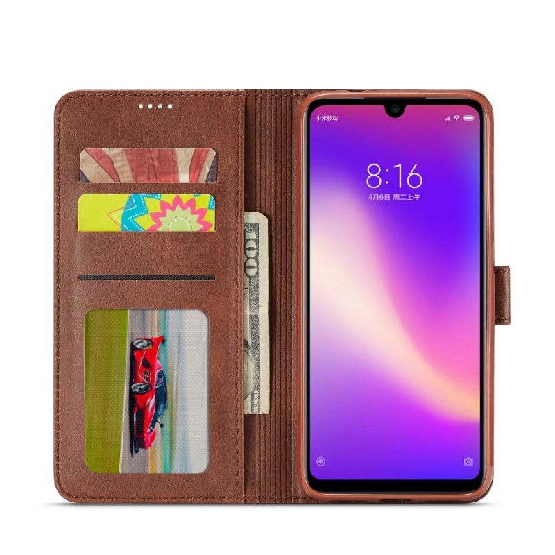 Cover voor Xiaomi Redmi 7 Portemonnee Tommy Leren Portemonnee