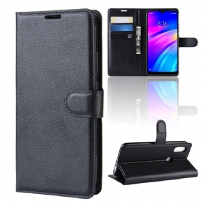 Cover voor Xiaomi Redmi 7 Stijl Lederen Kaarthouder