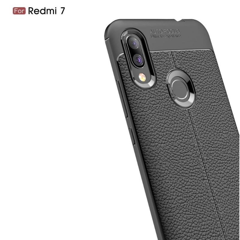 Hoesje voor Xiaomi Redmi 7 Afwerkingsgel Van Kunstleer